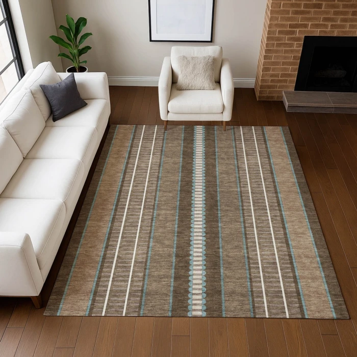 Addison Rugs Chantille Brown ACN2681 5ft. x 7ft.6in. Rect. Rug