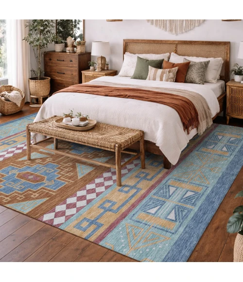 Addison Rugs Chantille Blue ACN2683 8ft. x 10ft. Rect. Rug