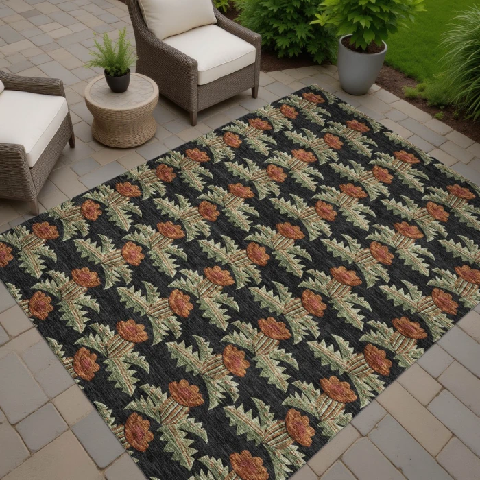 Addison Rugs Chantille Black ACN2684 5ft. x 7ft.6in. Rect. Rug