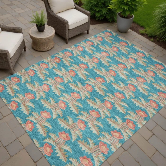 Addison Rugs Chantille Teal ACN2684 5ft. x 7ft.6in. Rect. Rug
