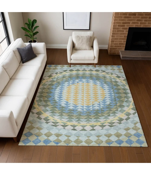 Addison Rugs Chantille Blue ACN2685 9ft. x 12ft. Rect. Rug