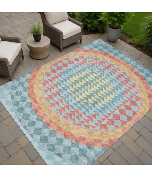 Addison Rugs Chantille Teal ACN2685 9ft. x 12ft. Rect. Rug