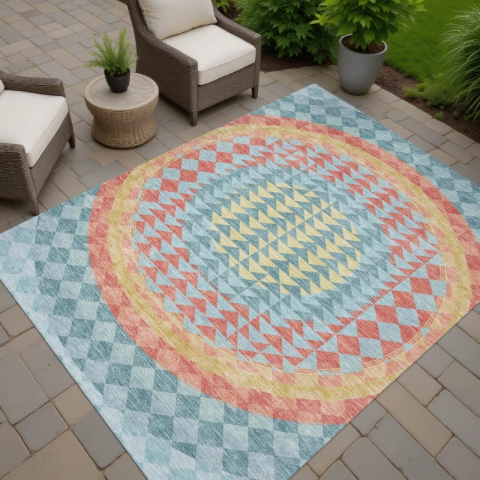 Addison Rugs Chantille Teal ACN2685 8ft. x 10ft. Rect. Rug