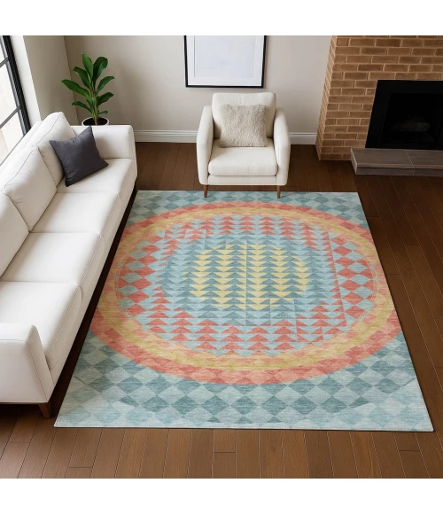 Addison Rugs Chantille Teal ACN2685 9ft. x 12ft. Rect. Rug