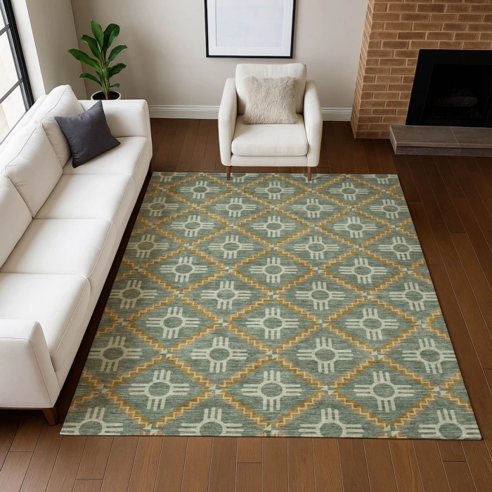 Addison Rugs Chantille Green ACN2686 8ft. x 10ft. Rect. Rug