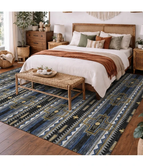 Addison Rugs Chantille Black ACN2688 9ft. x 12ft. Rect. Rug
