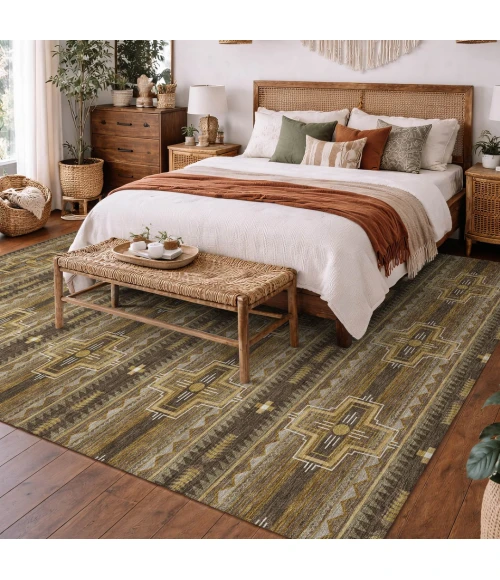 Addison Rugs Chantille Brown ACN2688 9ft. x 12ft. Rect. Rug