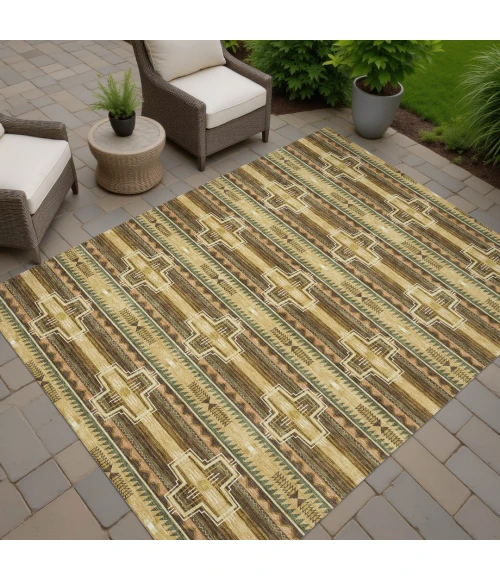 Addison Rugs Chantille Gold ACN2688 9ft. x 12ft. Rect. Rug