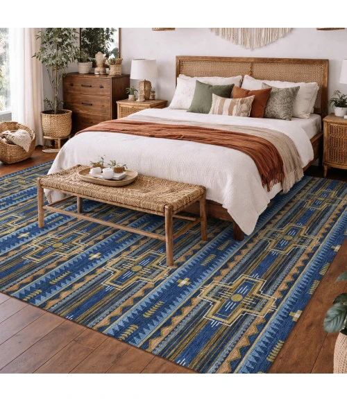 Addison Rugs Chantille Blue ACN2688 9ft. x 12ft. Rect. Rug