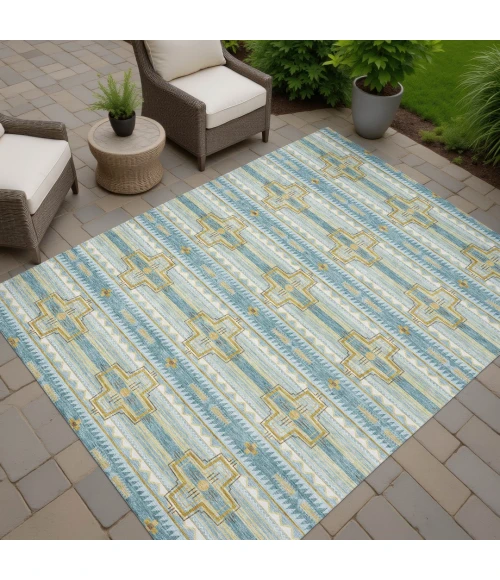 Addison Rugs Chantille Teal ACN2688 9ft. x 12ft. Rect. Rug
