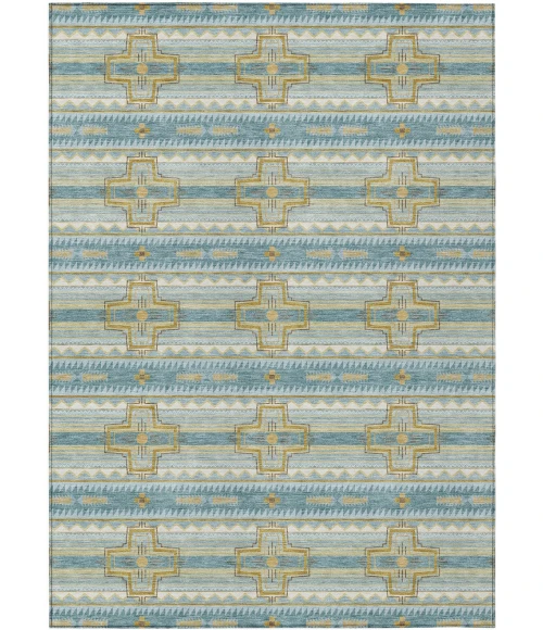 Addison Rugs Chantille Teal ACN2688 9ft. x 12ft. Rect. Rug
