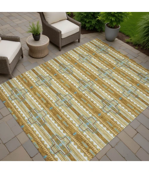 Addison Rugs Chantille Gold ACN2688 9ft. x 12ft. Rect. Rug