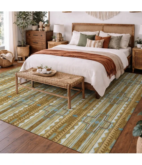 Addison Rugs Chantille Gold ACN2688 9ft. x 12ft. Rect. Rug