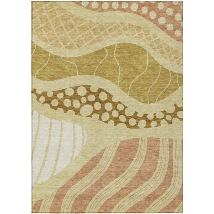 Addison Rugs Chantille Gold ACN2689 9ft. x 12ft. Rect. Rug