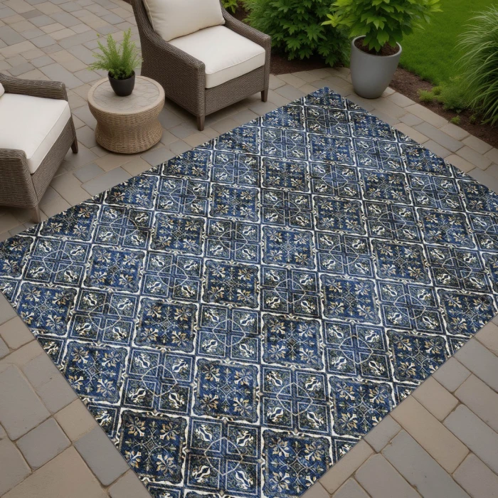 Addison Rugs Chantille Blue ACN2692 9ft. x 12ft. Rect. Rug