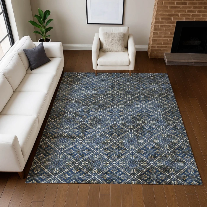 Addison Rugs Chantille Blue ACN2692 9ft. x 12ft. Rect. Rug