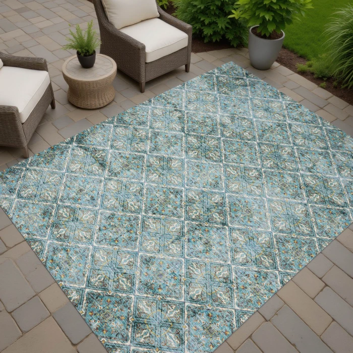 Addison Rugs Chantille Teal ACN2692 5ft. x 7ft.6in. Rect. Rug