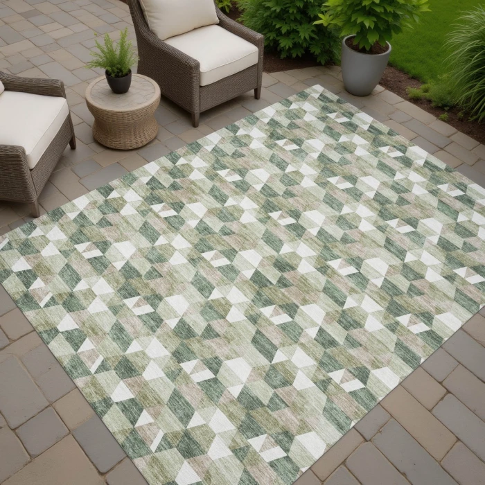 Addison Rugs Chantille Green ACN2694 9ft. x 12ft. Rect. Rug