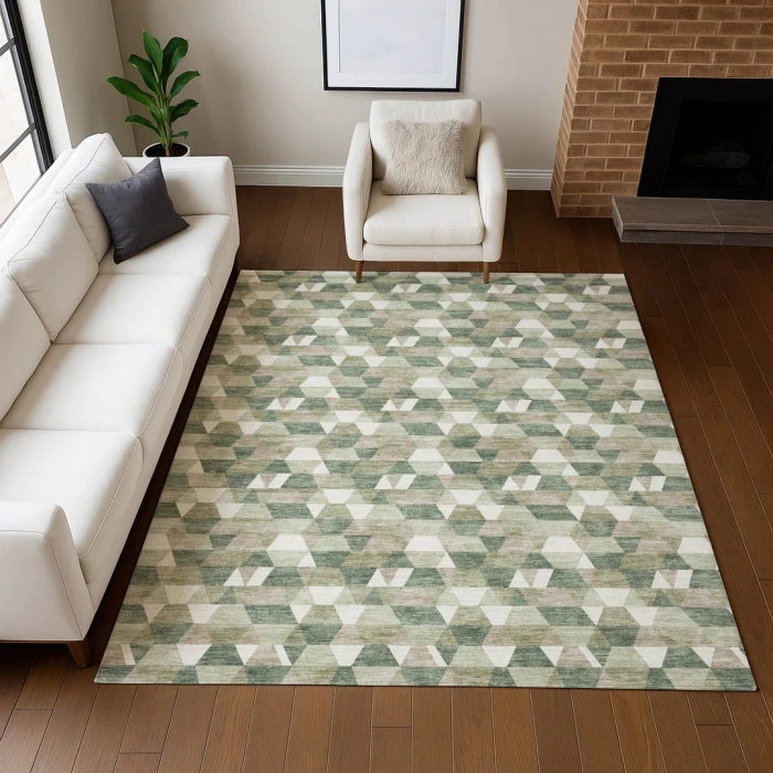 Addison Rugs Chantille Green ACN2694 9ft. x 12ft. Rect. Rug