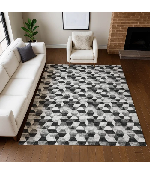 Addison Rugs Chantille Black ACN2694 5ft. x 7ft.6in. Rect. Rug