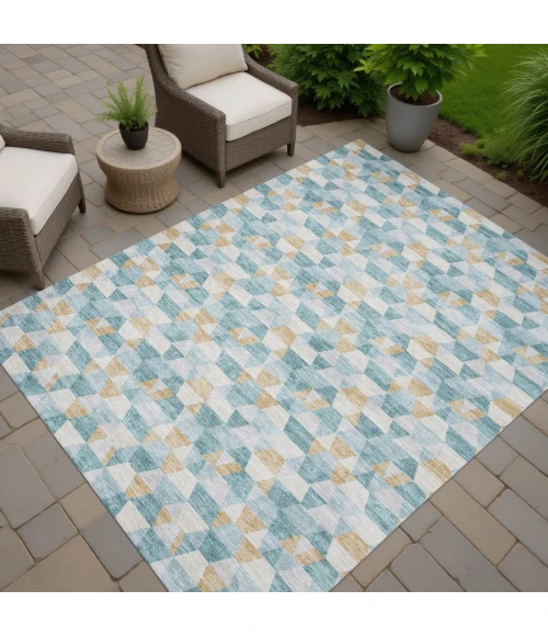 Addison Rugs Chantille Teal ACN2694 5ft. x 7ft.6in. Rect. Rug