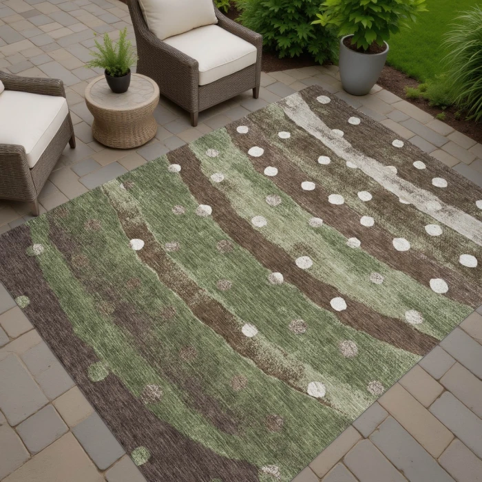 Addison Rugs Chantille Green ACN2696 9ft. x 12ft. Rect. Rug