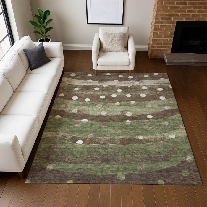 Addison Rugs Chantille Green ACN2696 9ft. x 12ft. Rect. Rug