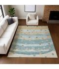 Addison Rugs Chantille Teal ACN2696 9ft. x 12ft. Rect. Rug