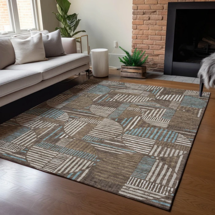 Addison Rugs Chantille Brown ACN2700 9ft. x 12ft. Rect. Rug