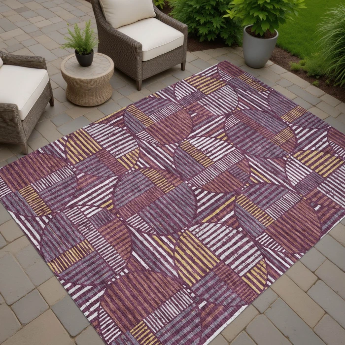 Addison Rugs Chantille Purple ACN2700 5ft. x 7ft.6in. Rect. Rug