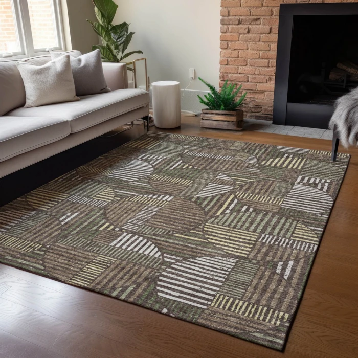 Addison Rugs Chantille Brown ACN2700 5ft. x 7ft.6in. Rect. Rug