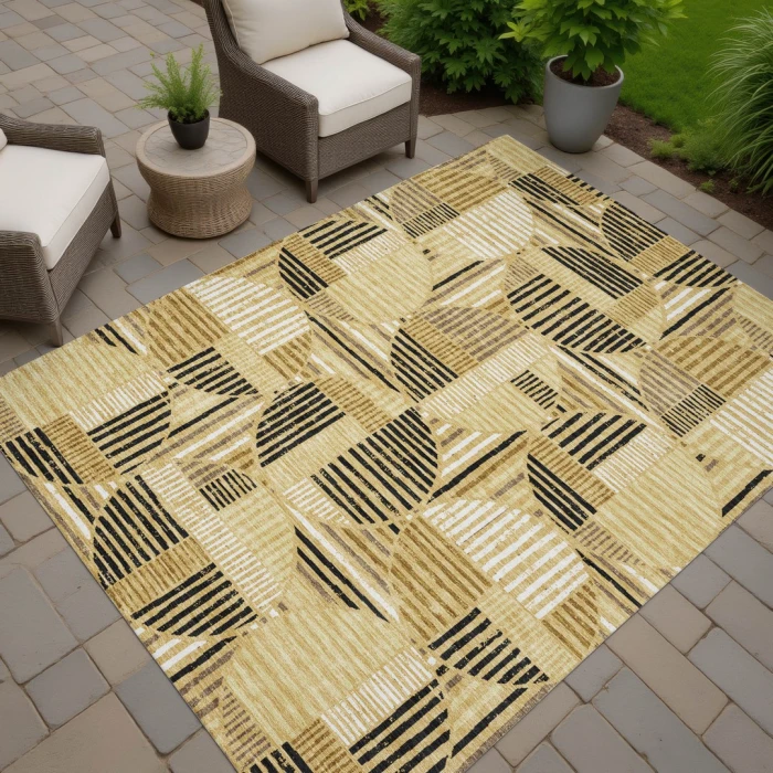 Addison Rugs Chantille Gold ACN2700 9ft. x 12ft. Rect. Rug