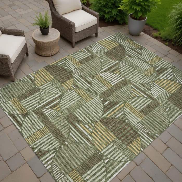 Addison Rugs Chantille Green ACN2700 5ft. x 7ft.6in. Rect. Rug