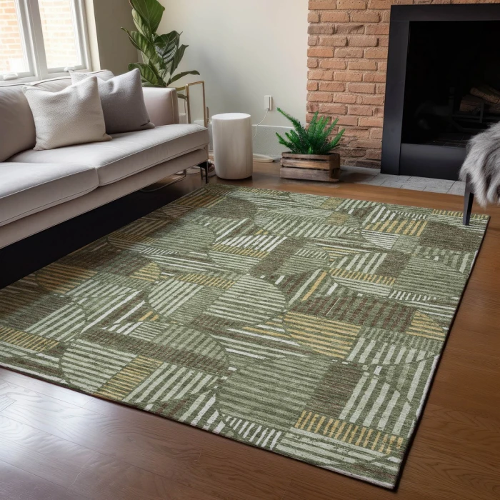 Addison Rugs Chantille Green ACN2700 5ft. x 7ft.6in. Rect. Rug