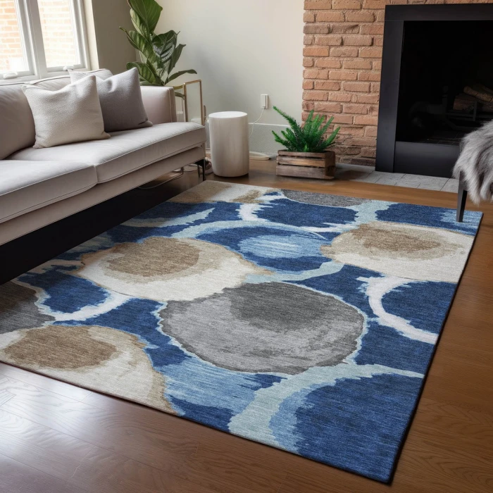 Addison Rugs Chantille Blue ACN2701 9ft. x 12ft. Rect. Rug