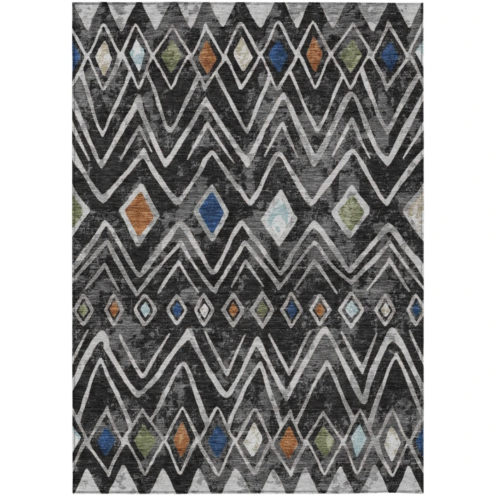 Addison Rugs Chantille Black ACN2702 5ft. x 7ft.6in. Rect. Rug