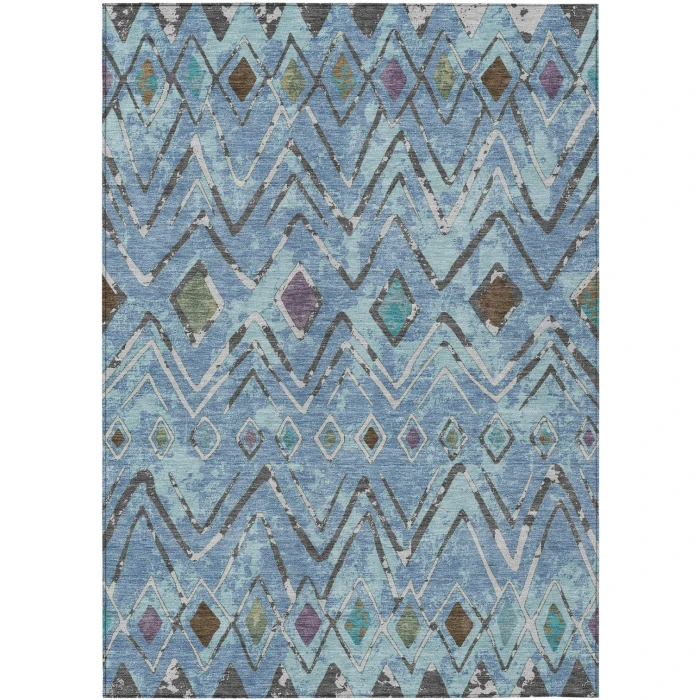 Addison Rugs Chantille Blue ACN2702 9ft. x 12ft. Rect. Rug