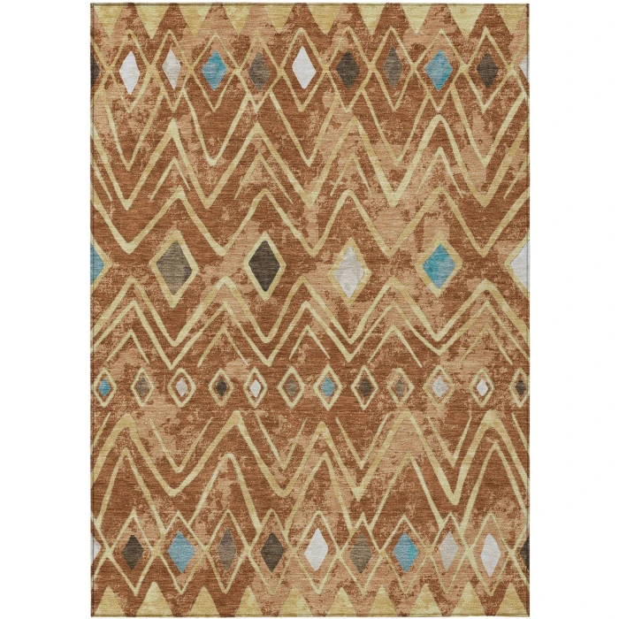 Addison Rugs Chantille Orange ACN2702 5ft. x 7ft.6in. Rect. Rug