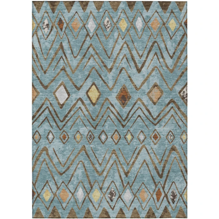 Addison Rugs Chantille Teal ACN2702 9ft. x 12ft. Rect. Rug