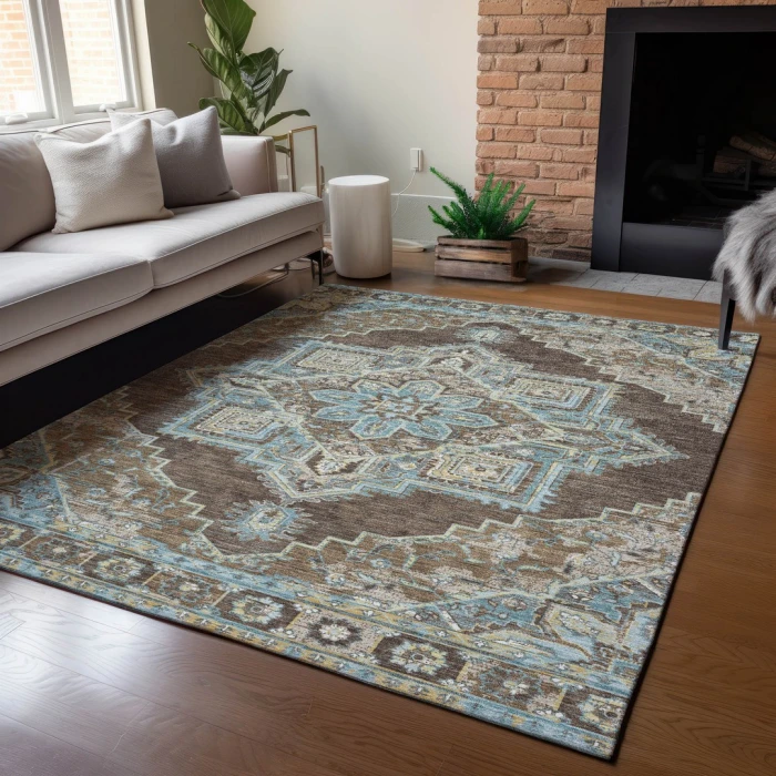 Addison Rugs Chantille Brown ACN2704 5ft. x 7ft.6in. Rect. Rug