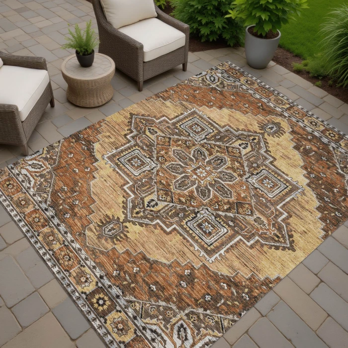 Addison Rugs Chantille Orange ACN2704 8ft. x 10ft. Rect. Rug