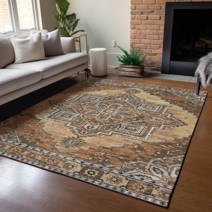 Addison Rugs Chantille Orange ACN2704 8ft. x 10ft. Rect. Rug