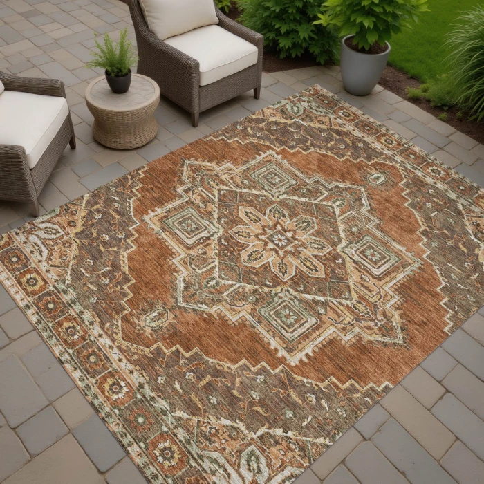 Addison Rugs Chantille Orange ACN2704 5ft. x 7ft.6in. Rect. Rug
