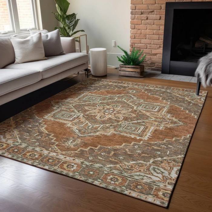Addison Rugs Chantille Orange ACN2704 5ft. x 7ft.6in. Rect. Rug