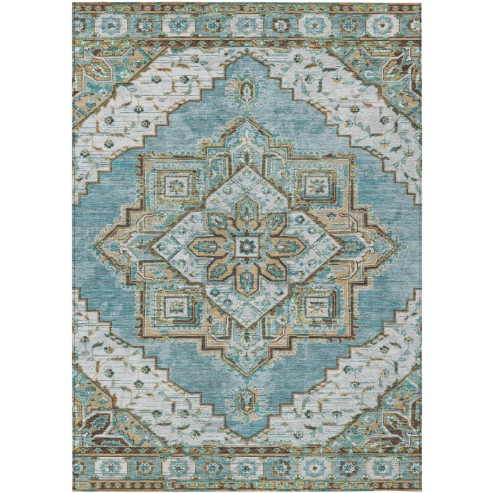 Addison Rugs Chantille Teal ACN2704 5ft. x 7ft.6in. Rect. Rug