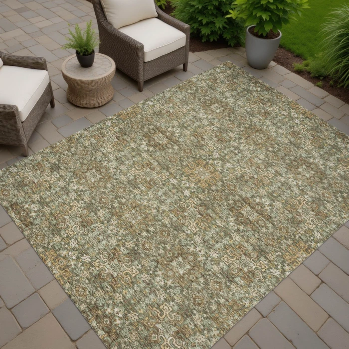 Addison Rugs Chantille Green ACN2705 9ft. x 12ft. Rect. Rug
