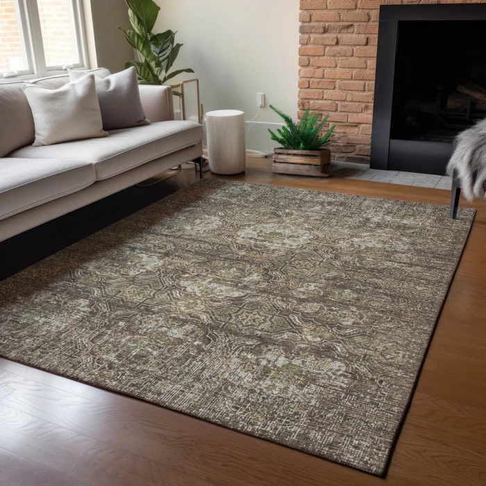 Addison Rugs Chantille Brown ACN2706 9ft. x 12ft. Rect. Rug