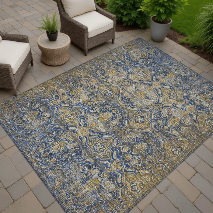 Addison Rugs Chantille Blue ACN2706 9ft. x 12ft. Rect. Rug