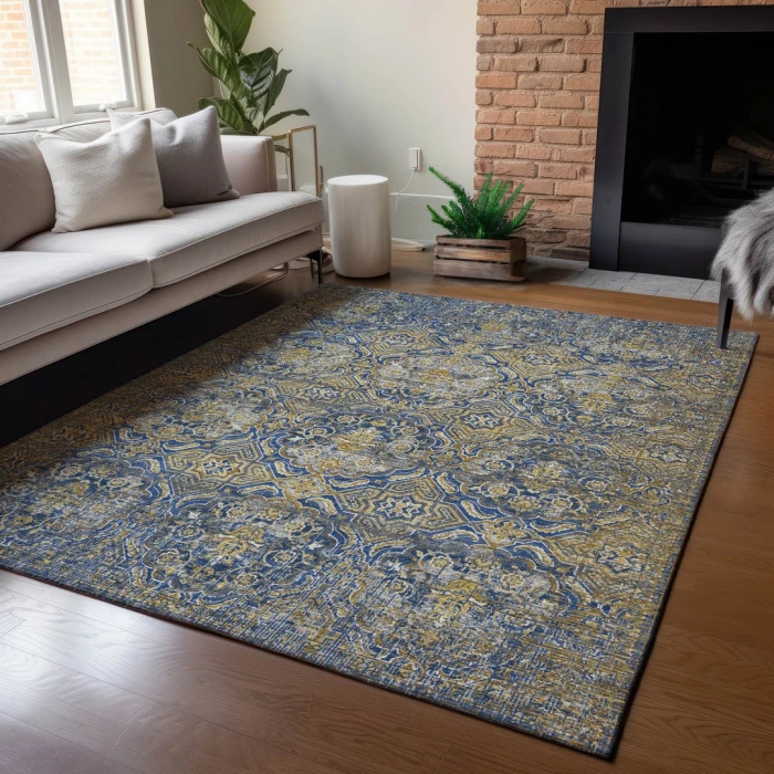 Addison Rugs Chantille Blue ACN2706 9ft. x 12ft. Rect. Rug