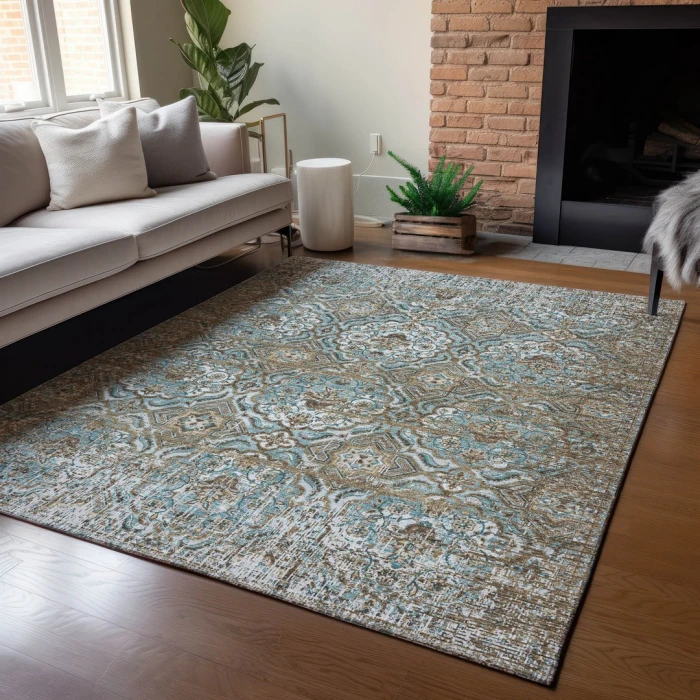 Addison Rugs Chantille Teal ACN2706 8ft. x 10ft. Rect. Rug